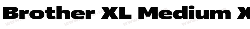Brother XL Medium XL字体转换